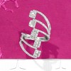 Ross-Simons 1.00 ct. t.w. Diamond Cluster Bypass Ring in 14kt White Gold - 4 of 4