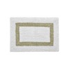 Hotel Bath Rug 100% Premium Cotton Tufted Weave Two Tone Reversible Bathroom Rug, Super Soft Absorbent, Machine Washable Bath Mat - 2 of 4