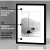 Americanflat 12x16 Picture Frame in Black - Displays 8.5x11 With Mat and 12x16 Without Mat - Set of 5 Frames with Sawtooth Hanging Hardware - 3 of 4