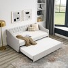 Lycvki Upholstered Sofa with Trundle Twin Size Bed Mattress not included - 4 of 4