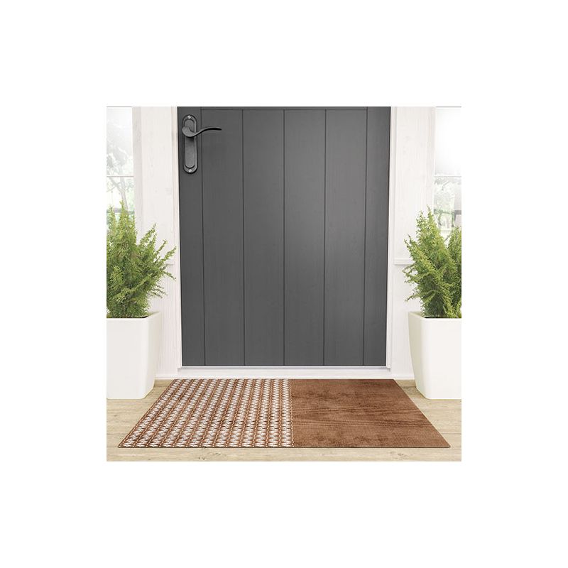 Sheila Wenzel-Ganny Two Toned Tan Texture Looped Vinyl Welcome Mat - Society6, 2 of 3