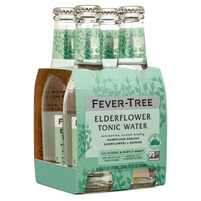 Fever-Tree Elderflower Tonic Water Bottles - 4pk/6.8 fl oz