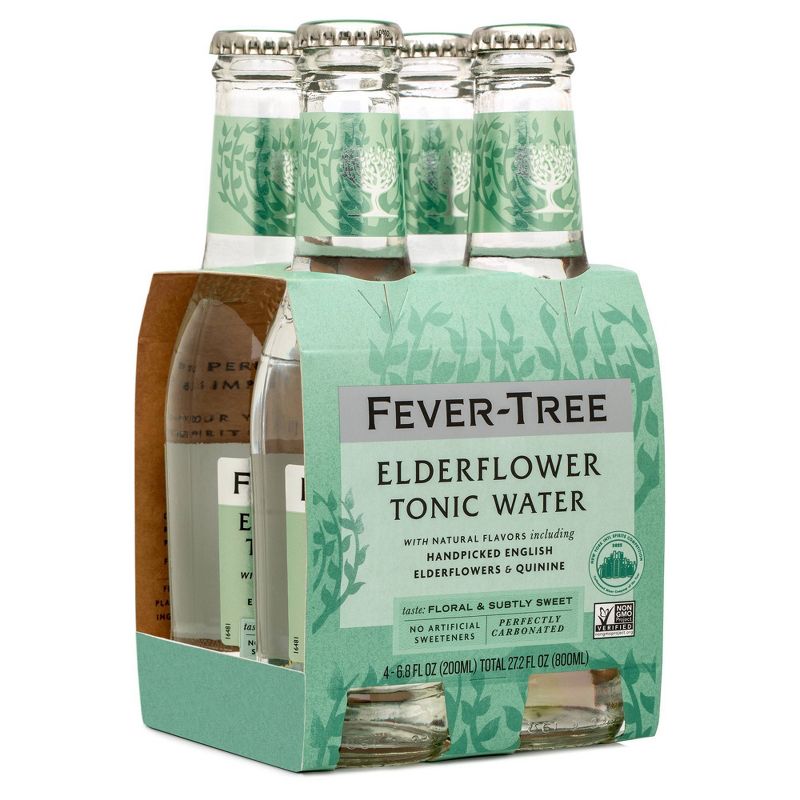 Fever-Tree Elderflower Tonic Water Bottles - 4pk/6.8 fl oz, 4 of 8
