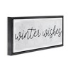 Stupell Industries Winter Wishes Sentiment, 25" x 11" - 3 of 4