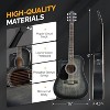 GLARRY 41in Full Size 6 Strings Acoustic Electric Guitar Beginner Kit w/ 15W Amp, Left Hand and Cutaway Design with Bag, Strap, Picks, Strings - 2 of 4