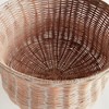 Plum & Post Chesapeake Rattan Footed Urn Wide - Whitewash - 3 of 4