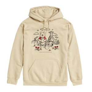 Men's - Winnie the Pooh - Character Group Honey Graphic Fleece Pullover Hoodie - 1 of 4