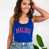 Simply Sage Market Women's Malibu Bold Graphic Racerback Tank - 2 of 3