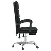 vidaXL Massage Reclining Office Chair Black Faux Leather - 4 of 4