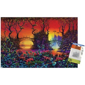 Trends International Danny Flynn - Red Jungle Unframed Wall Poster Prints - 1 of 4
