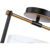 Artcraft Lighting Cheshire 1 - Light Semi-Flush Mount in  Black/Brass - 4 of 4