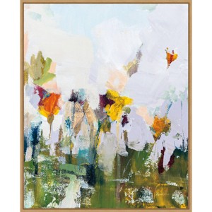 23" x 28" Spontaneous Summer Flowers by Pamela Munger - Amanti Art: Rustic Botanical Lithograph, Modern Decor - 1 of 4