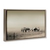 Stupell Industries The Herd Monochrome Horses Floating Frame Canvas Art - 2 of 4