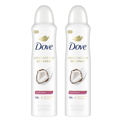 Dove Beauty Caring Coconut Dry Spray Antiperspirant Deodorant - 3.8oz/2ct_1