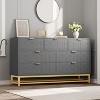 2/3/4/5/6/7 Drawer Dresser for Bedroom, Large Dresser with Metal Legs, Modern Chest Organizer with Wide Storage, for Living Room, Entryway, Hallway - 4 of 4