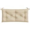 vidaXL Garden Bench Cushion Beige 43.3"x19.7"x2.8" Oxford Fabric - 4 of 4