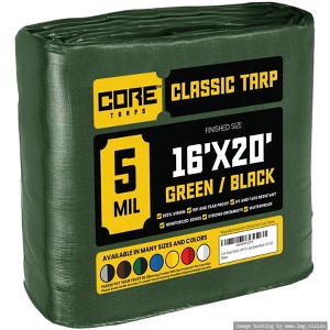 Core Tarps Heavy Duty 5 Mil Tarp Cover, UV Resistant, Rip Proof for Roof, Camping, Patio, Pool, Boat - 1 of 4