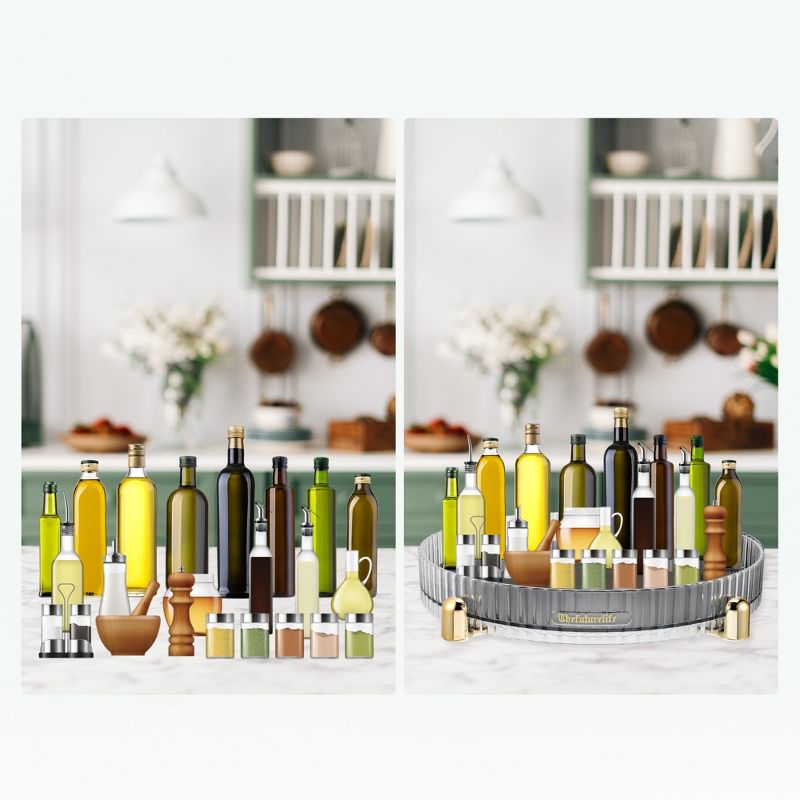 Unique Bargains 360 Degree Rotating Round Storage Makeup Perfumes Organizer, 4 of 7