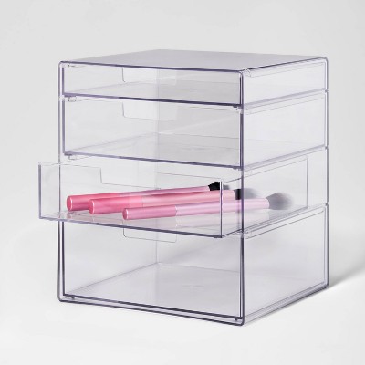 4 Drawer Stackable Countertop Organizer Clear - Brightroom&#8482;_3