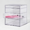 4 Drawer Stackable Countertop Organizer Clear - Brightroom™ - image 4 of 4