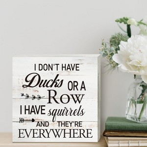 Funny Office Quote Wooden Box Sign Desk Decor Rustic Humorous Wood Block Plaque Box Sign - 1 of 4