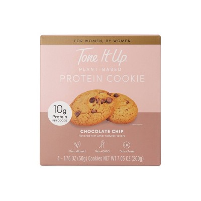 Tone It Up Plant-Based Protein Cookie - Chocolate Chip - 4ct