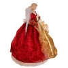 Kurt Adler 14-Inch UL 10-Light Red and Gold Angel Tree Topper - 2 of 4
