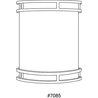 Brushed Nickel LED Wall Sconce with White Acrylic Diffuser