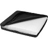MABIS Natural Pincore Foam Comfort Seat Cushion Support for Chairs and Wheelchairs with Nylon Oxford Cover, 16 x 18 x 3 inches, Black - 2 of 4