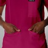 Members Only Siena V-Neck Scrub Top for Women With Double Chest And Waist Pockets - 4 of 4