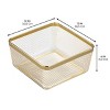 Metal Mesh Pantry Basket for Kitchen Storage - Set of 2 - Gold - 3 of 4