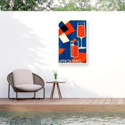 Trademark Fine Art - Bo Anderson  Aperol Spritz Matted Framed Art