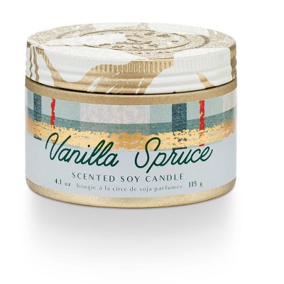 Storied Home Tried & True Vanilla Spruce Small Tin Candle