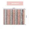 Home Weavers Glamour Collection 100% Polyester Microfiber Bathroom Rug, Non Slip Bath Mat Water Absorbent Soft Microfiber Shaggy Mat Machine Washable - 3 of 4