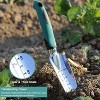 attop 3 Pack Gardening Tools Set Include Garden Shovel, Transplant Trowel and Hand Rake with Ergonomic Handle - 2 of 4