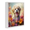 Stupell Industries Dog in Daisy Meadow Black Framed Giclee Art - 3 of 4