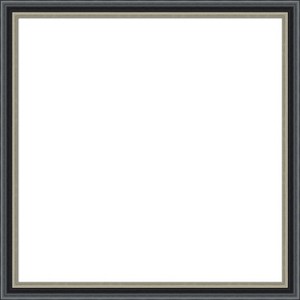 Amanti Art Theo Black Silver Framed Dry Erase Magnetic Board - 1 of 4
