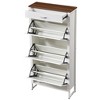 NicBex Shoe Cabinet with 3 Flip Drawers and1 Drawer,Freestanding Shoe Organizer for Hallway,Entryway - 4 of 4