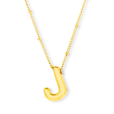EVRY JEWELS WATERPROOF Gold or Silver Plated Starburst Initial Necklace