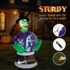 Karl Home 5.9 FT Halloween Inflatable Witch Globe Outdoor Decorations - 3 of 4