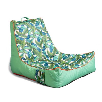 Big Joe Captain's Float No Inflation Needed Pool Lounger with Drink Holder, Quick Draining Fabric