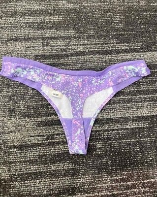 Women's Cotton Stretch Comfort Thong - Auden™ Lilac Purple Xl : Target
