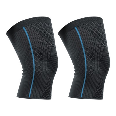 Unique Bargains Women Men Nylon Knee Support Sleeves 2 Pcs