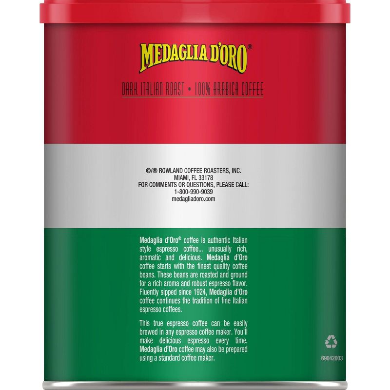 Medaglia D'Oro Espresso Dark Roast Italian Roast Ground Coffee - 10oz, 2 of 5