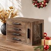 Wooden Jewelry Organizer with Transparent Window, 4-Layer Jewelry Organizer Box - 3 of 4