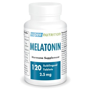 SuperSmart Melatonin 2.5mg (Ultra Fast Acting) - Natural Melatonin | Natural Mint Flavor | Non-GMO - Sugar & Gluten Free - 60 Sublingual Tablets - 1 of 1