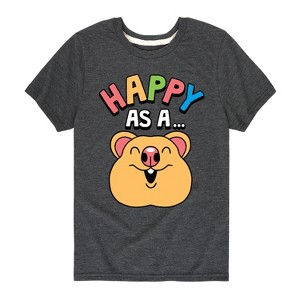 Boys' - Instant Message - Happy As A Quokka Short Sleeve Graphic T-Shirt - 1 of 4