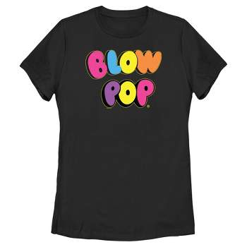 Women's Blow Pop Rainbow Text T-Shirt
