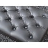 Roundhill Furniture Decor Maxem Tufted Faux Leather Upholstered Seat with Nailhead Trim Bench - 3 of 3