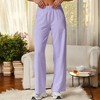 Anna-Kaci Active Women's Elastic Waist Wide Leg Sweatpants with Pockets for Lounge and Casual Wear - 2 of 4